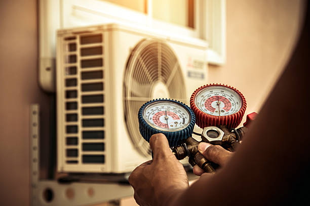 Professional Hvac Repair technician working in Marriottsville, MD